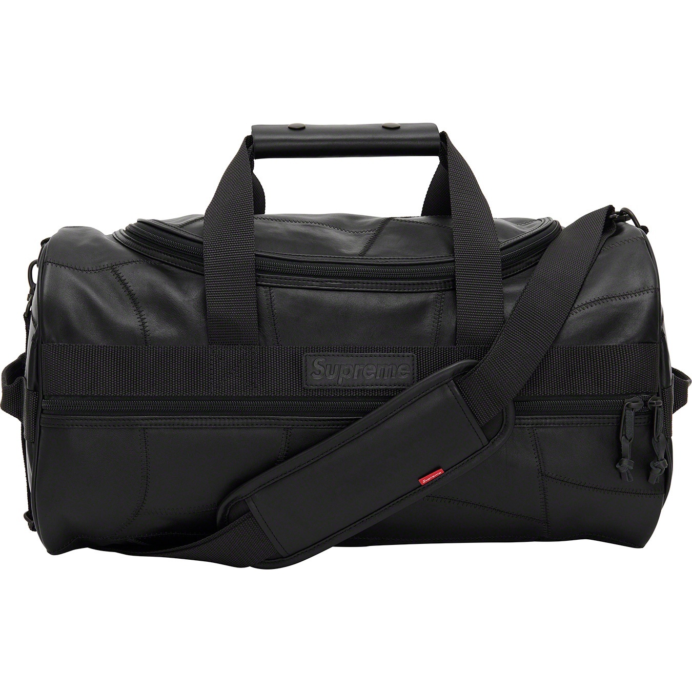 Patchwork Leather Duffle Bag view 6